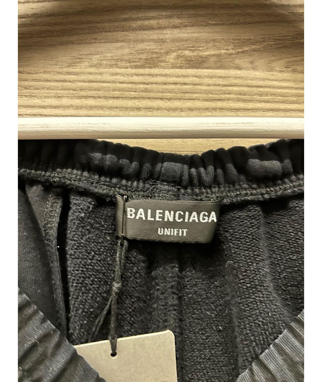 BALENCIAGA Черные хлопковые повседневные брюки, фото 7
