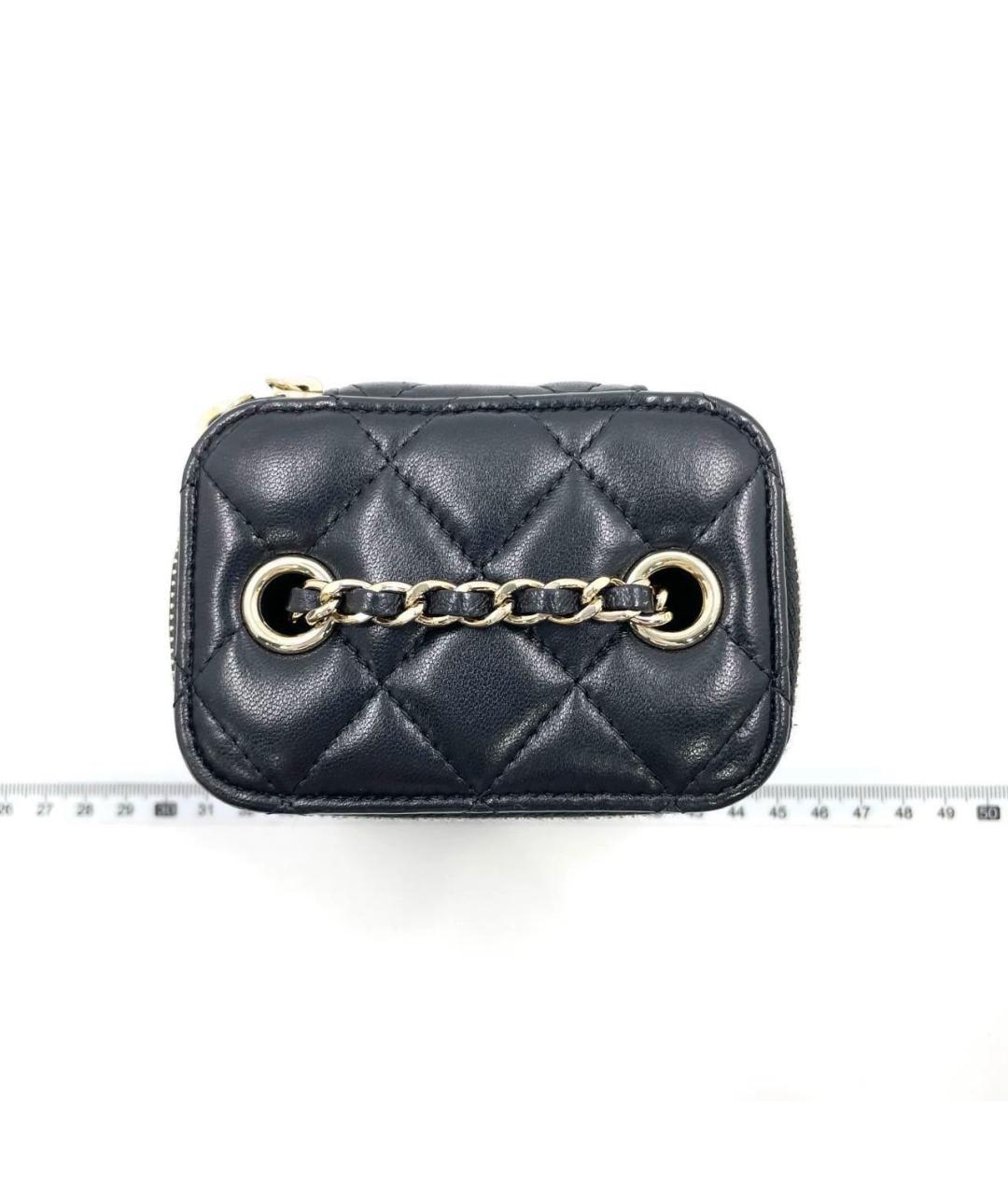 CHANEL Черная кожаная сумка через плечо, фото 4