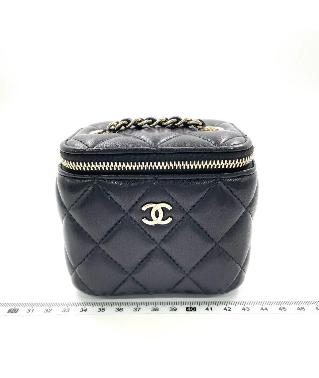 CHANEL Черная кожаная сумка через плечо, фото 2