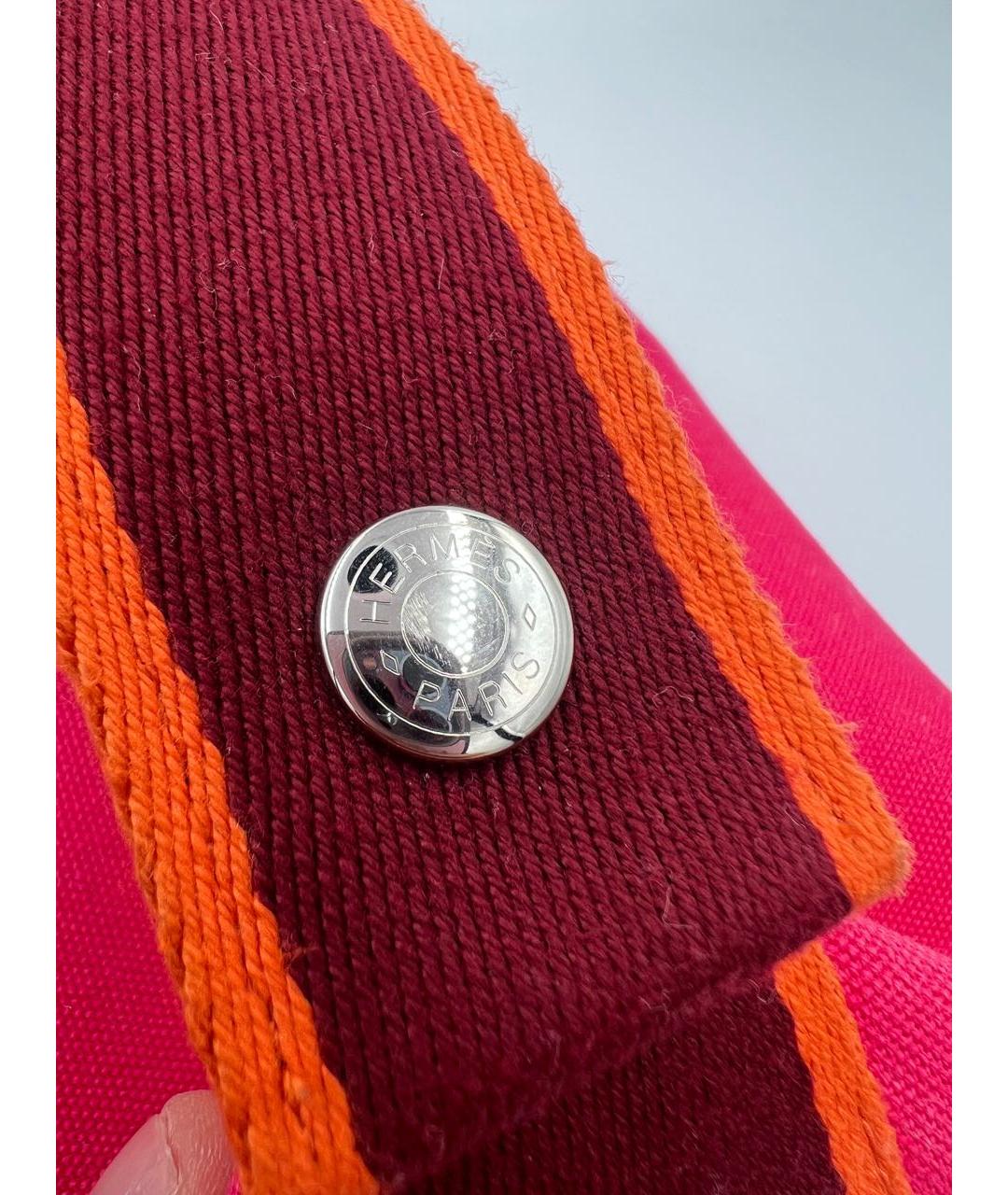 HERMES Розовая тканевая косметичка, фото 7