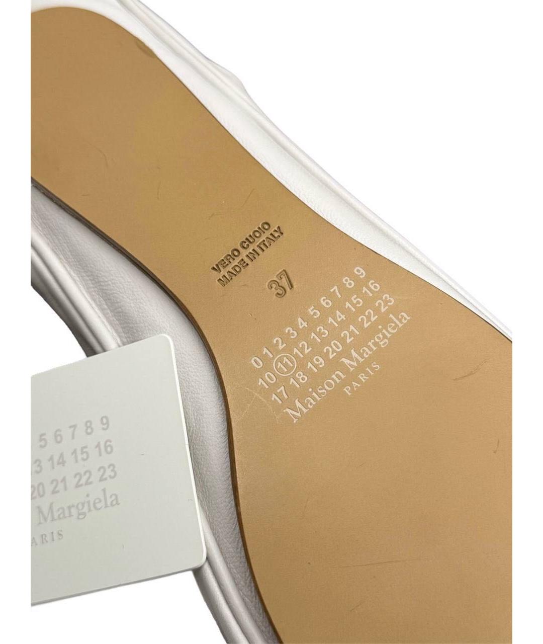 MAISON MARGIELA Белая кожаная сумка через плечо, фото 3
