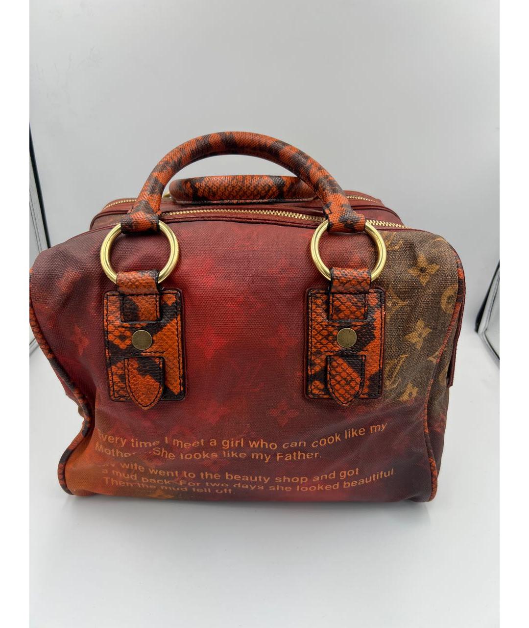 LOUIS VUITTON Мульти тканевая сумка с короткими ручками, фото 2