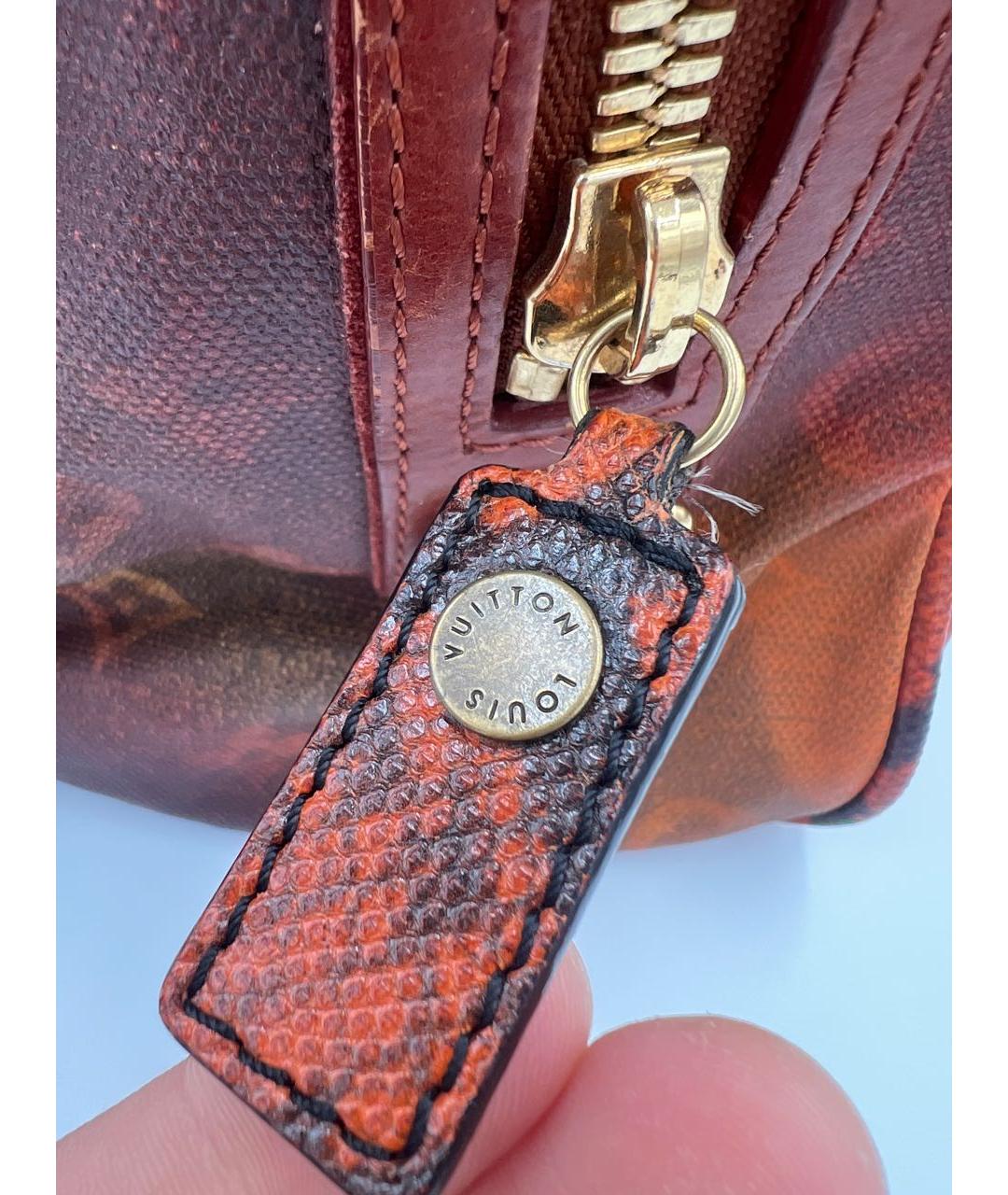 LOUIS VUITTON Мульти тканевая сумка с короткими ручками, фото 4