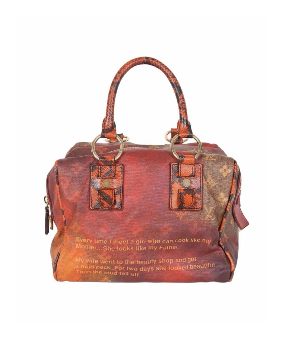LOUIS VUITTON Мульти тканевая сумка с короткими ручками, фото 9