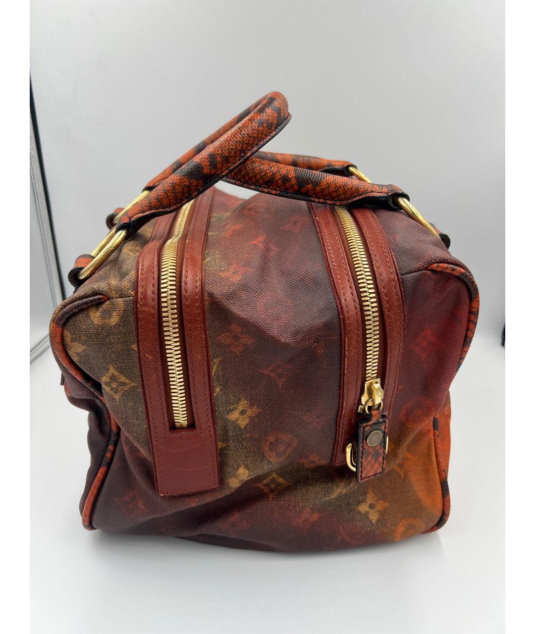 LOUIS VUITTON Мульти тканевая сумка с короткими ручками, фото 3