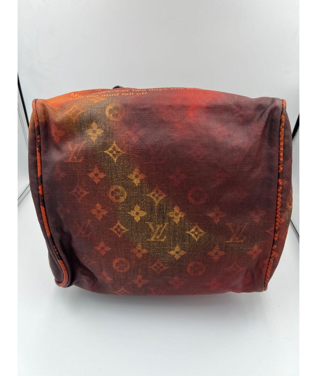 LOUIS VUITTON Мульти тканевая сумка с короткими ручками, фото 5
