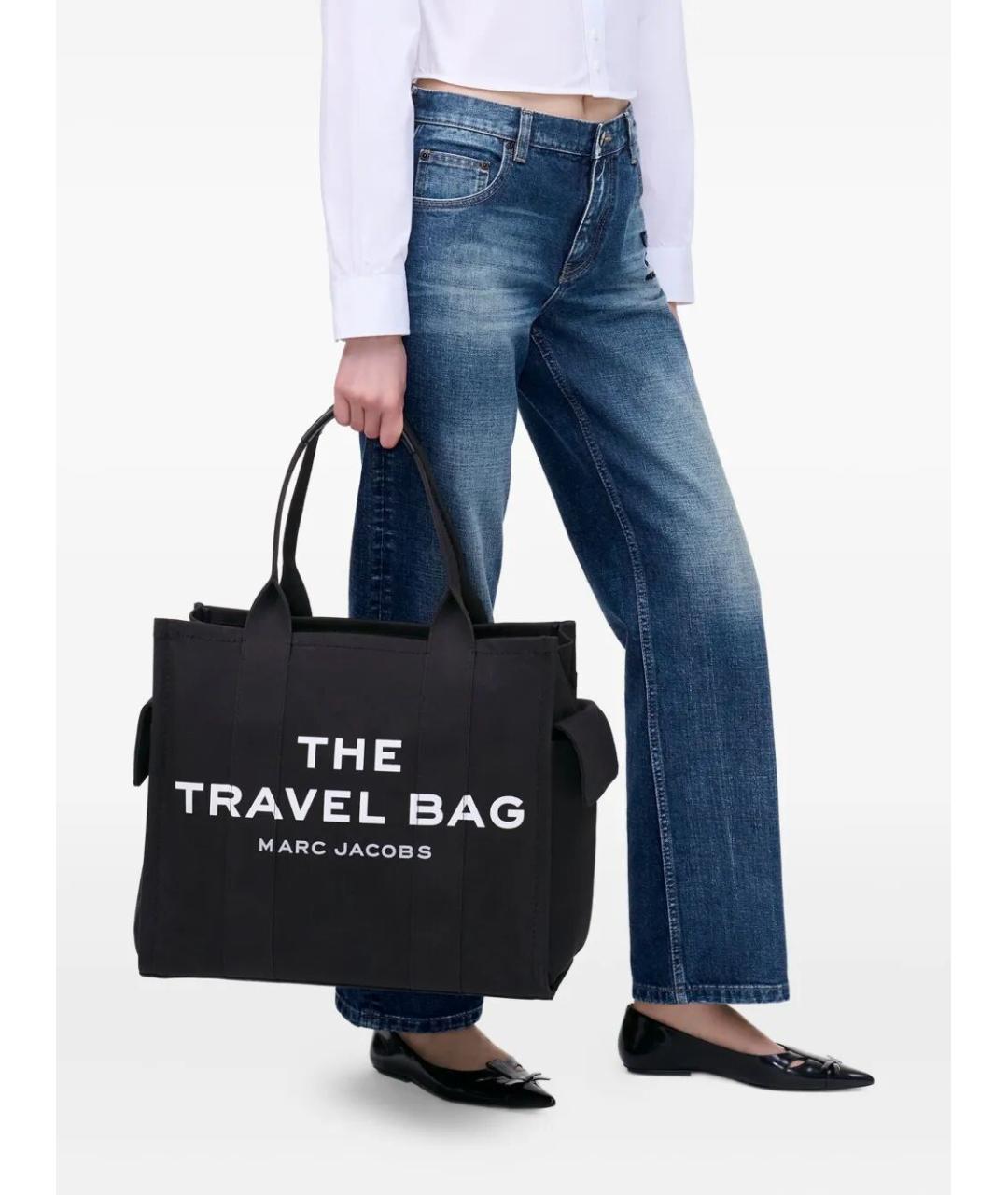 MARC JACOBS Черная тканевая дорожная/спортивная сумка, фото 4