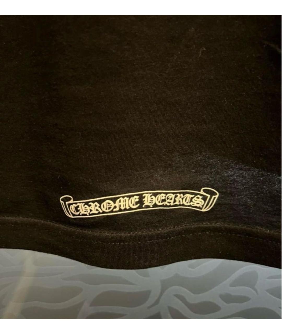 CHROME HEARTS Черная футболка, фото 4