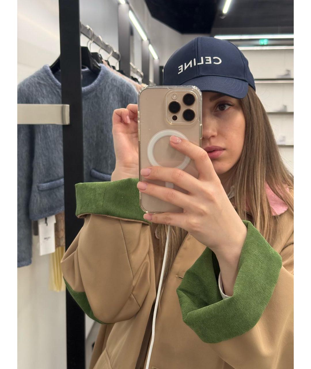 CELINE Темно-синяя хлопковая кепка, фото 6