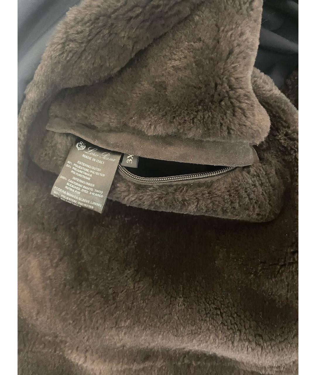 LORO PIANA Темно-синяя меховая куртка, фото 6