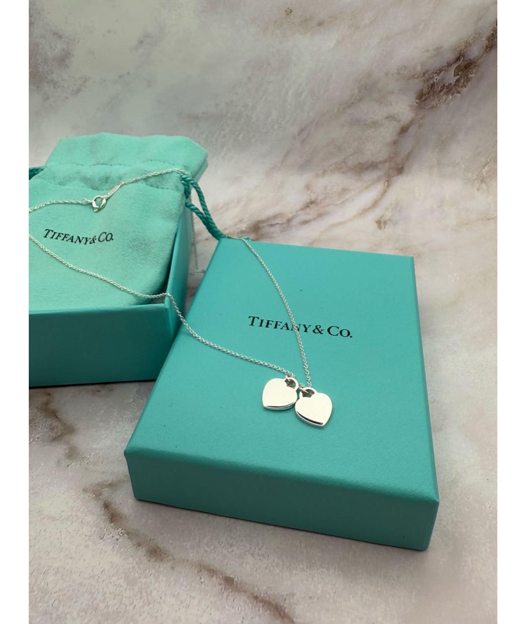 TIFFANY&CO Бирюзовая серебряная подвеска, фото 5