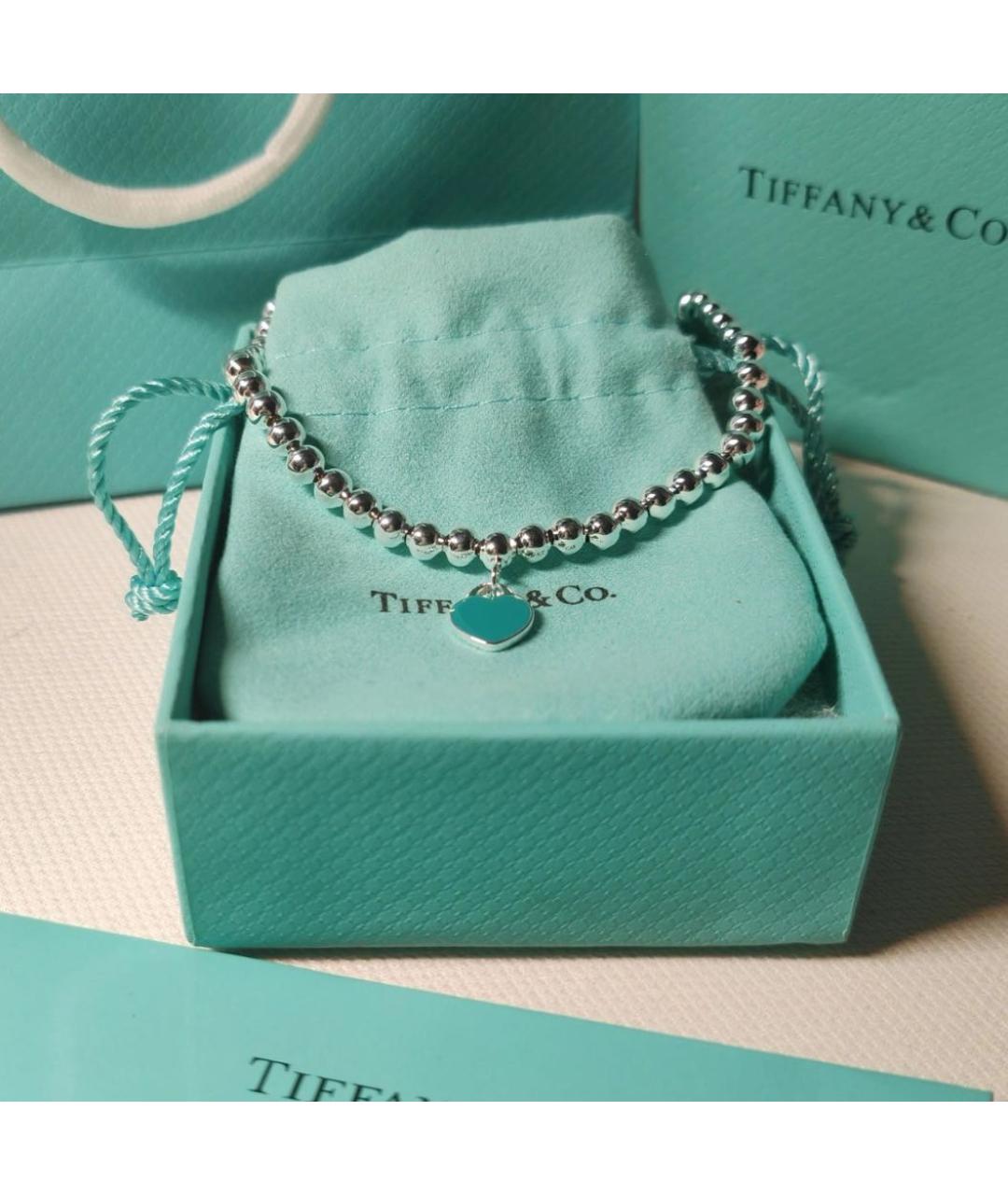 TIFFANY&CO Серебрянный серебряный браслет, фото 6