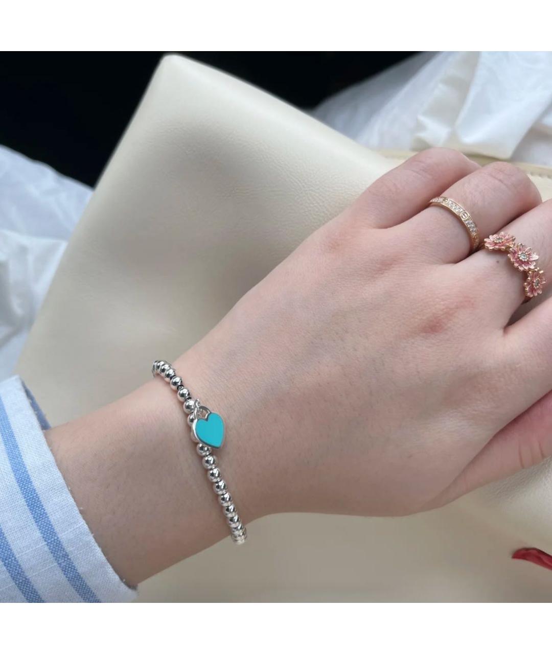 TIFFANY&CO Серебрянный серебряный браслет, фото 5