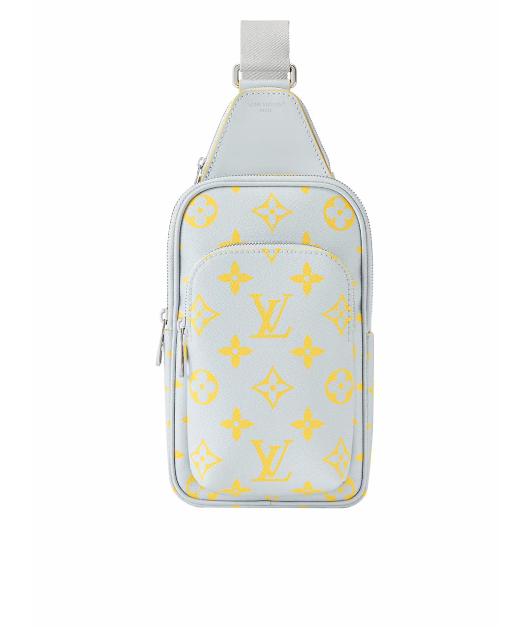 LOUIS VUITTON Серая кожаная сумка на плечо, фото 1