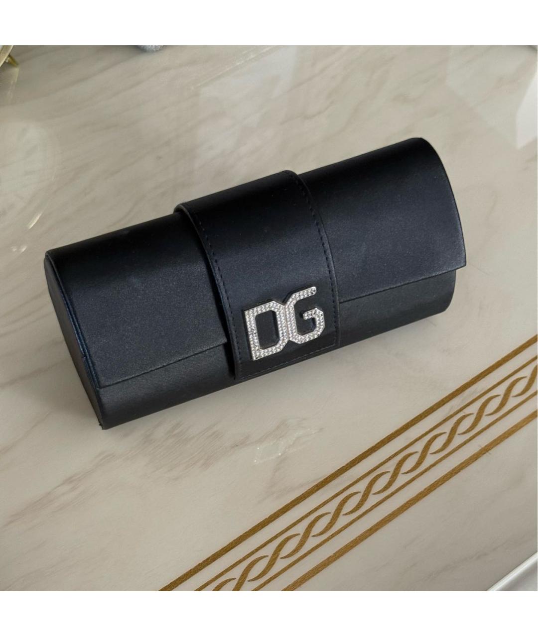 DOLCE&GABBANA Черные пластиковые солнцезащитные очки, фото 4