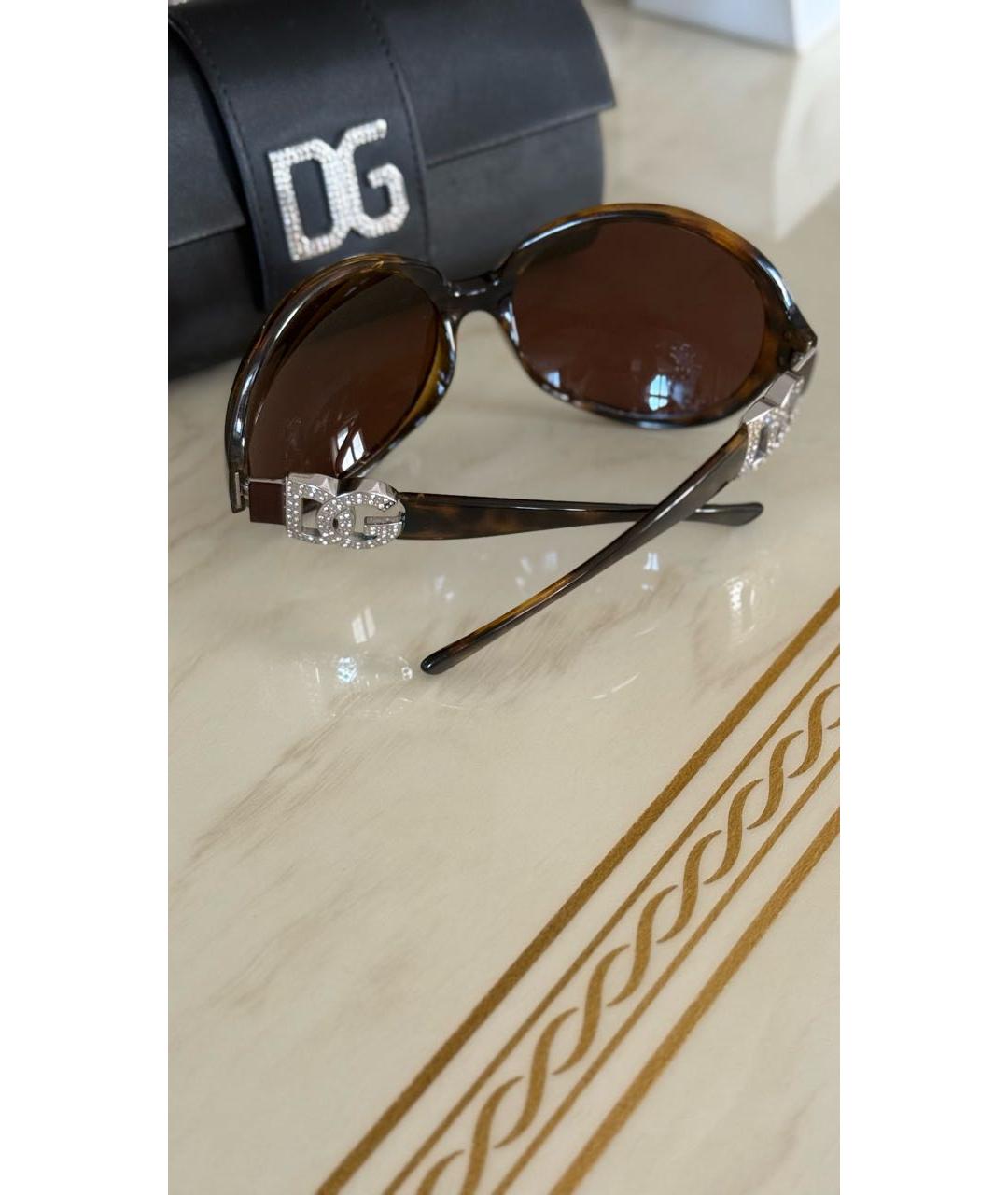 DOLCE&GABBANA Черные пластиковые солнцезащитные очки, фото 5