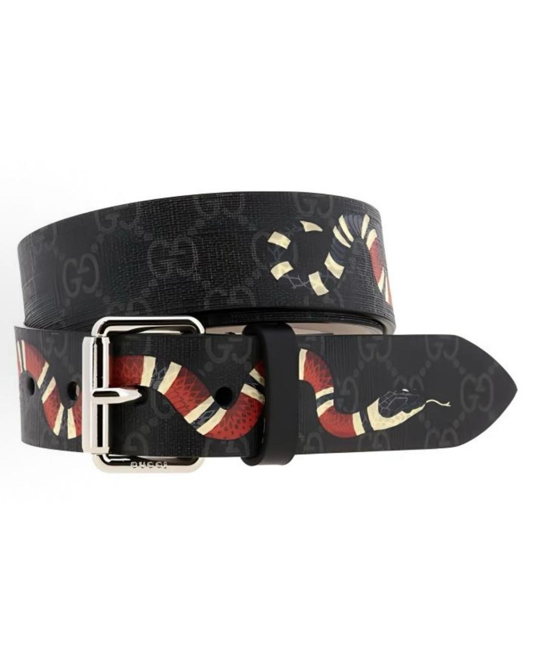 GUCCI Черный ремень, фото 3