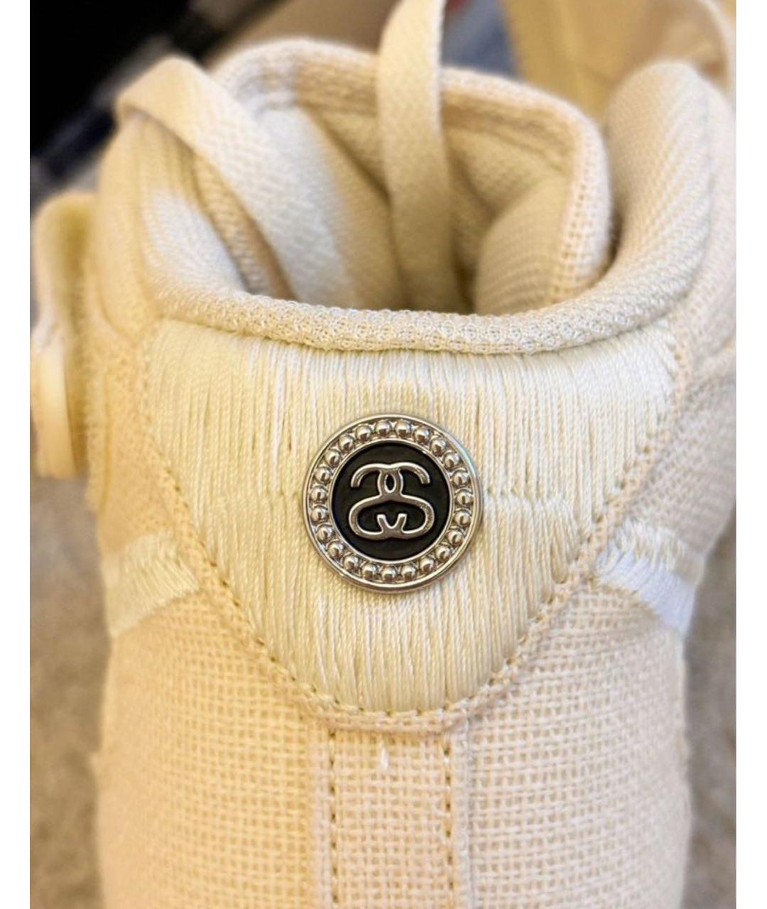 NIKE Бежевые текстильные кроссовки, фото 6