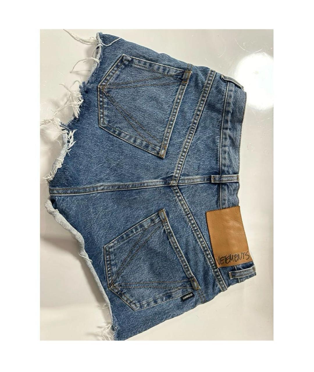 VETEMENTS Синие шорты, фото 3