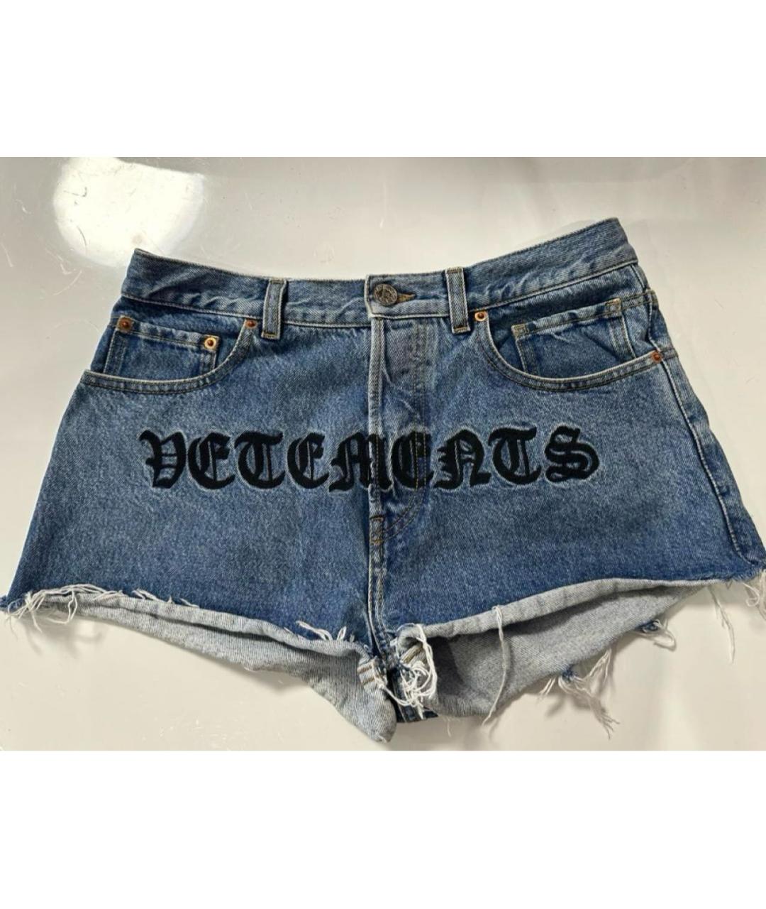VETEMENTS Синие шорты, фото 7
