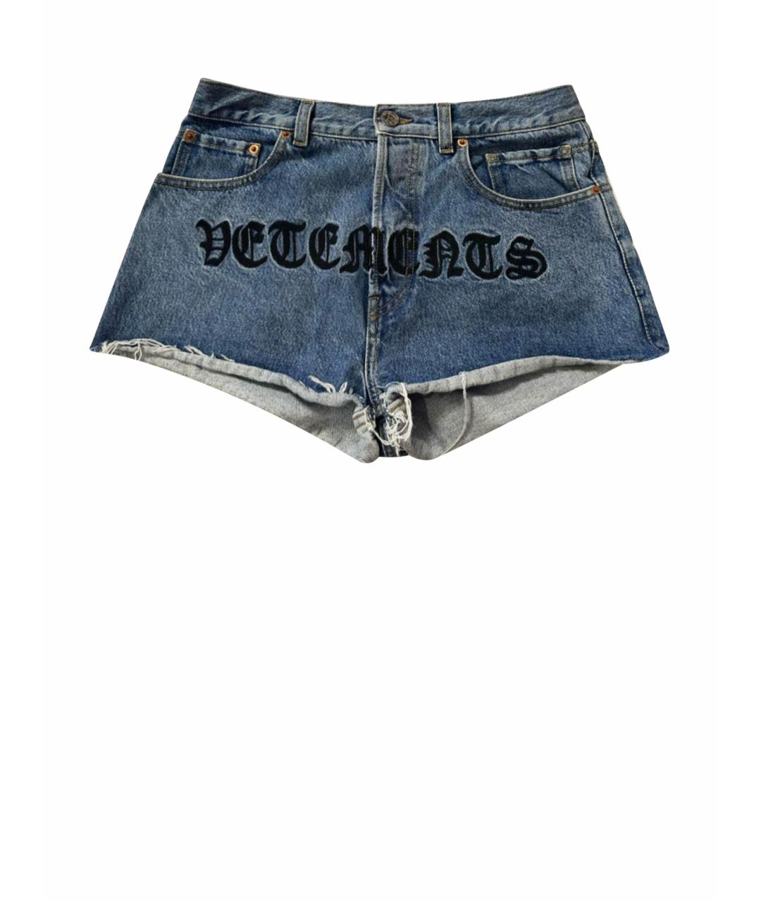 VETEMENTS Синие шорты, фото 1
