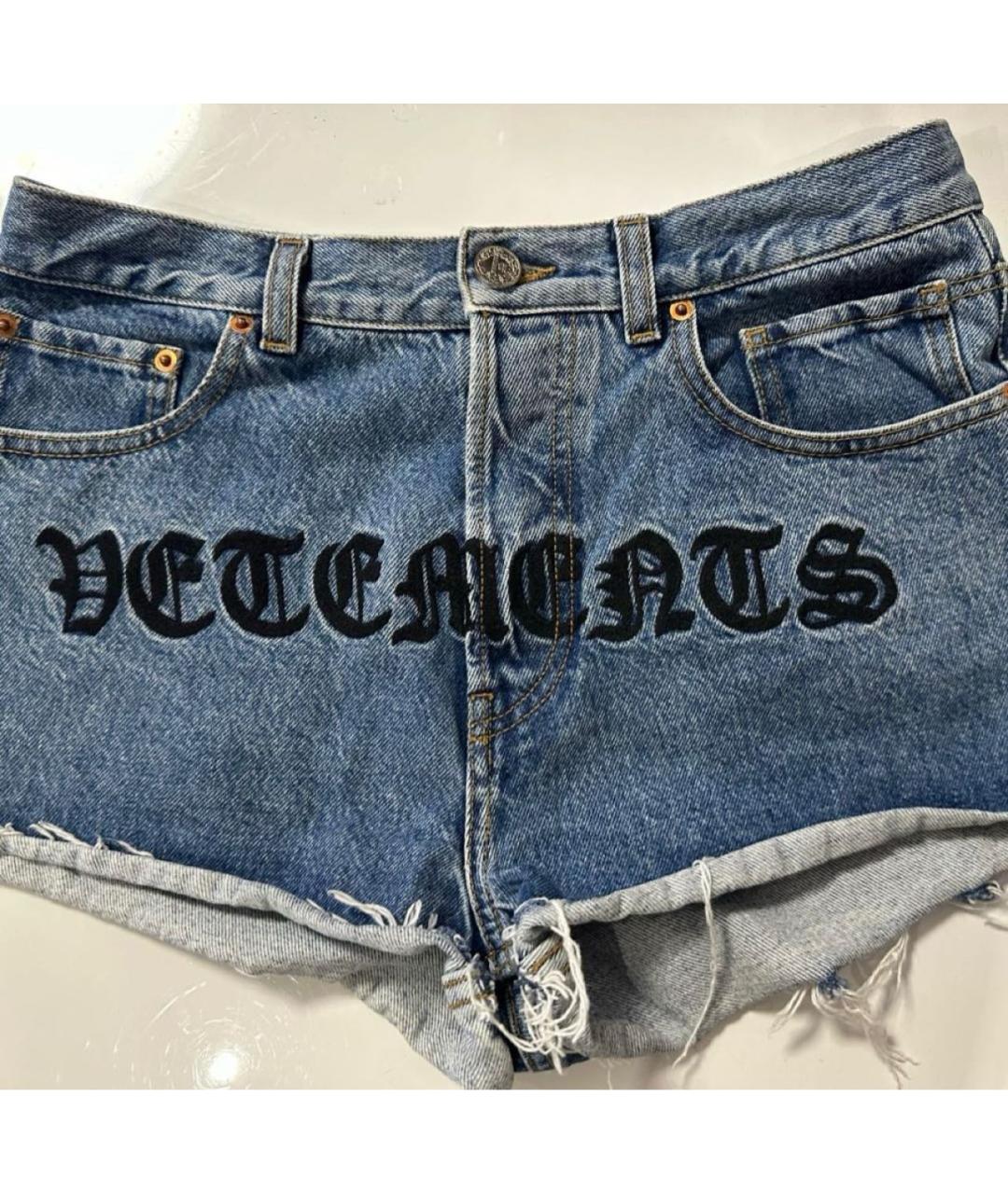 VETEMENTS Синие шорты, фото 6