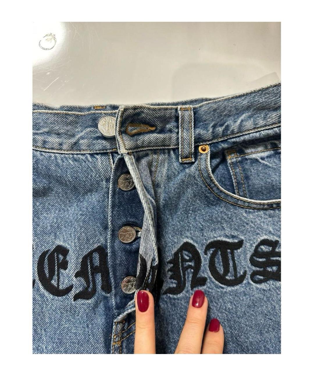 VETEMENTS Синие шорты, фото 2