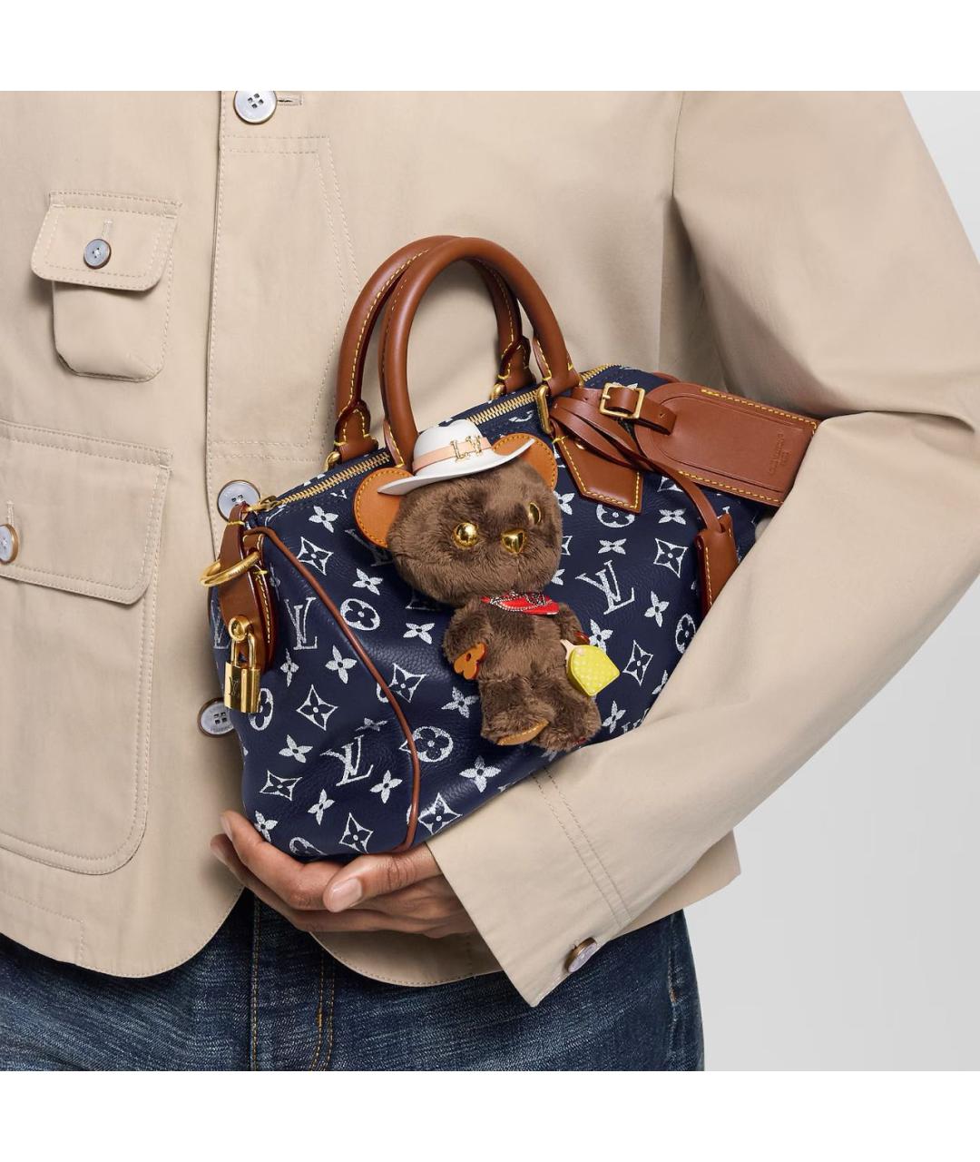 LOUIS VUITTON Красный брелок, фото 3