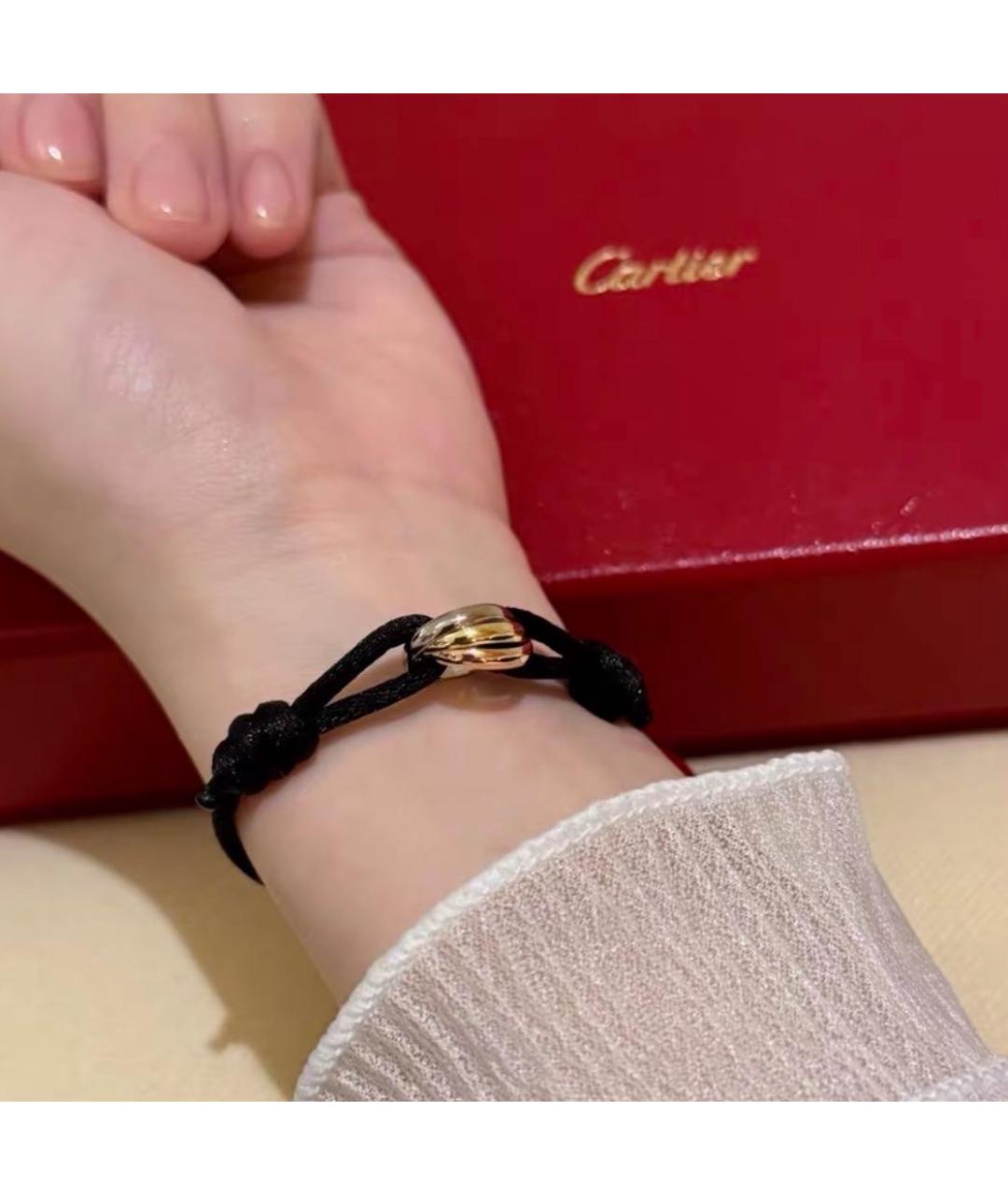 CARTIER Черный браслет из желтого золота, фото 4