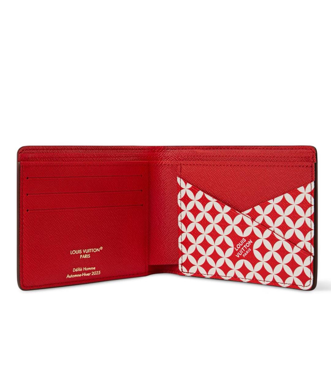 LOUIS VUITTON Коричневый кожаный кошелек, фото 3