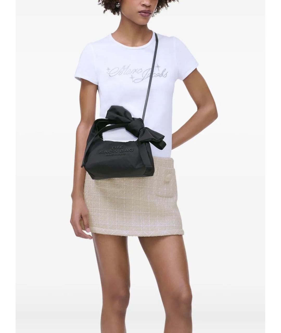 MARC JACOBS Черная синтетическая сумка с короткими ручками, фото 4