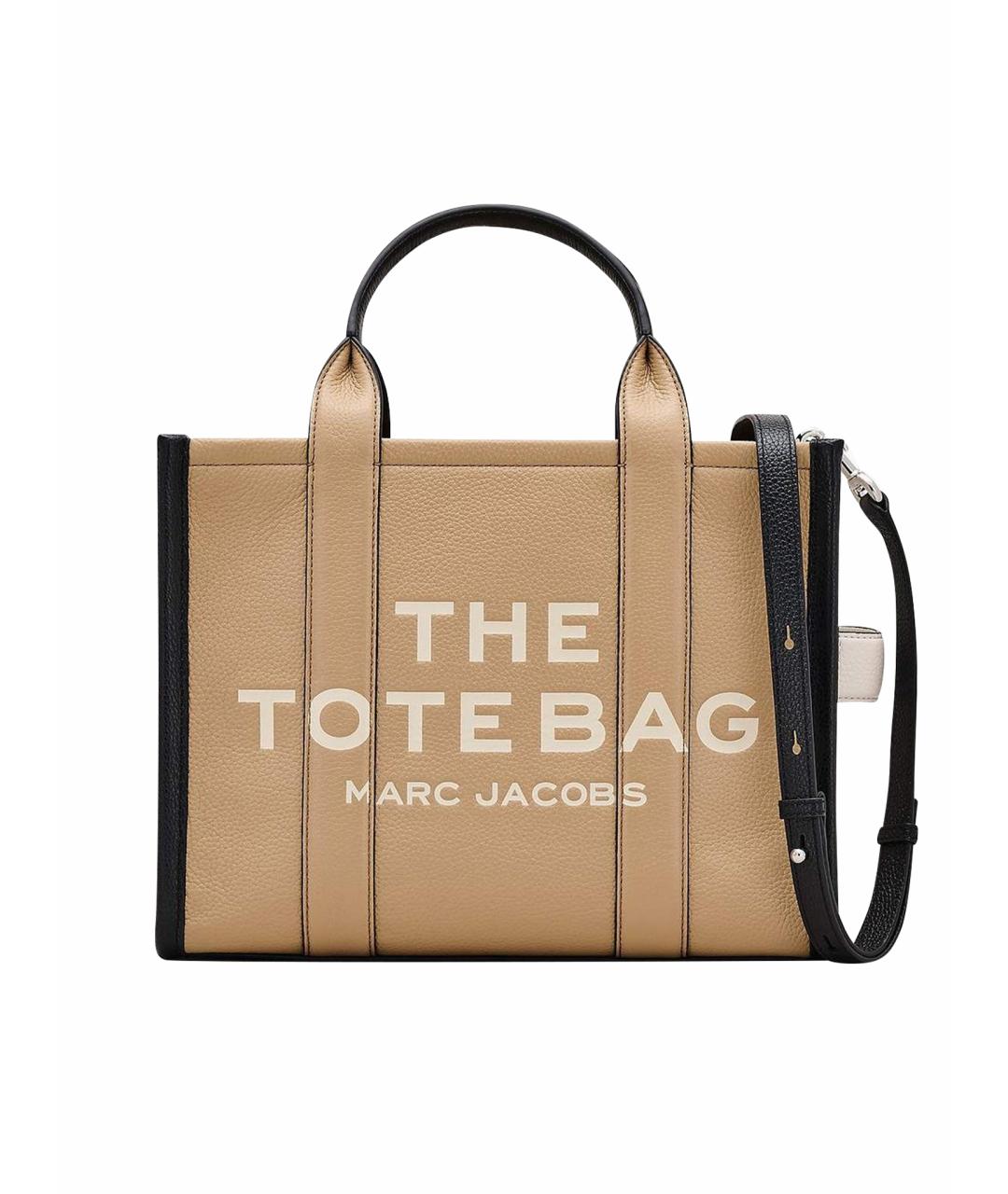 MARC JACOBS Бежевая кожаная сумка тоут, фото 1