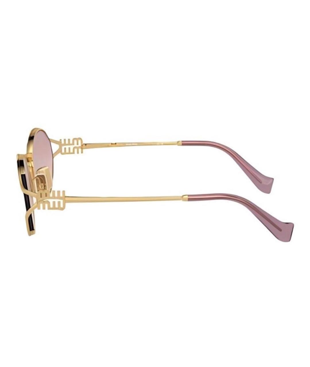 MIU MIU Металлические солнцезащитные очки, фото 4