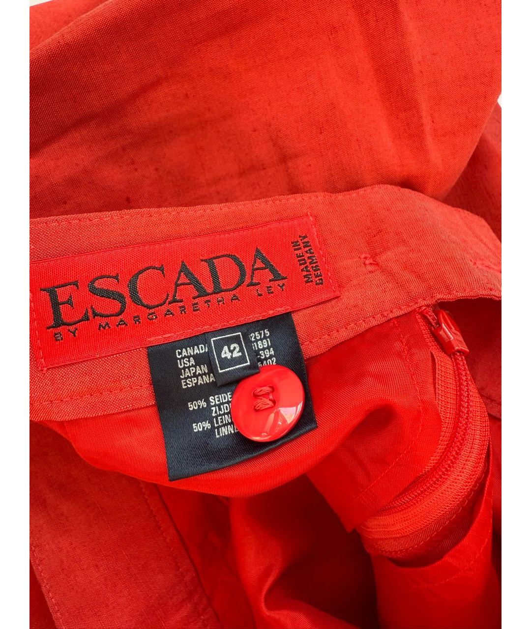 ESCADA Красная юбка мини, фото 3