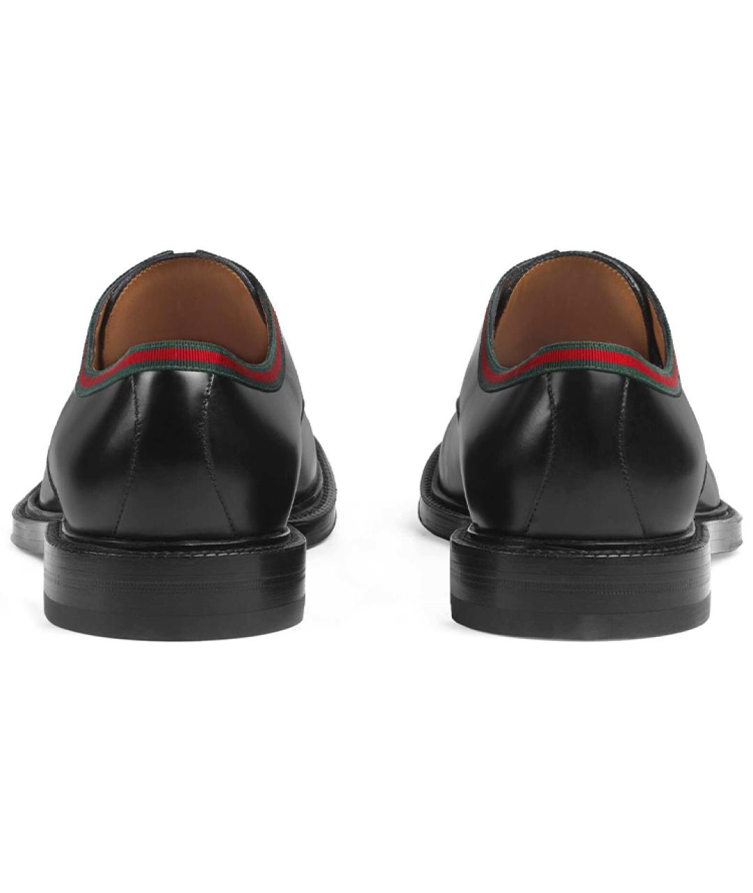 GUCCI Черные кожаные туфли, фото 4