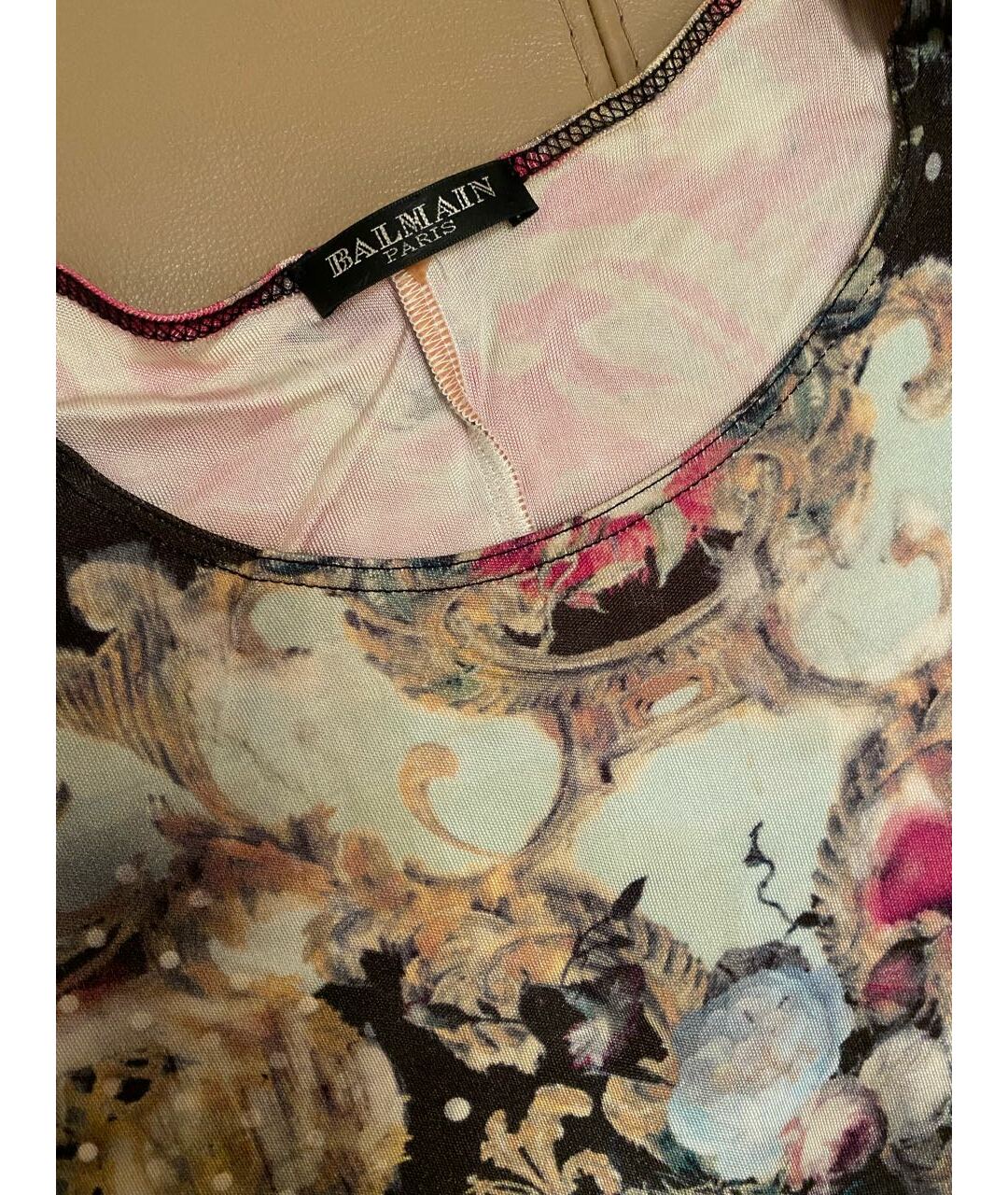 BALMAIN Мульти вискозное платье, фото 2