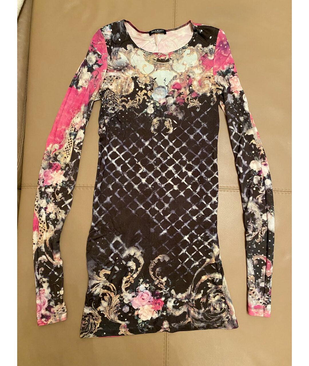 BALMAIN Мульти вискозное платье, фото 6