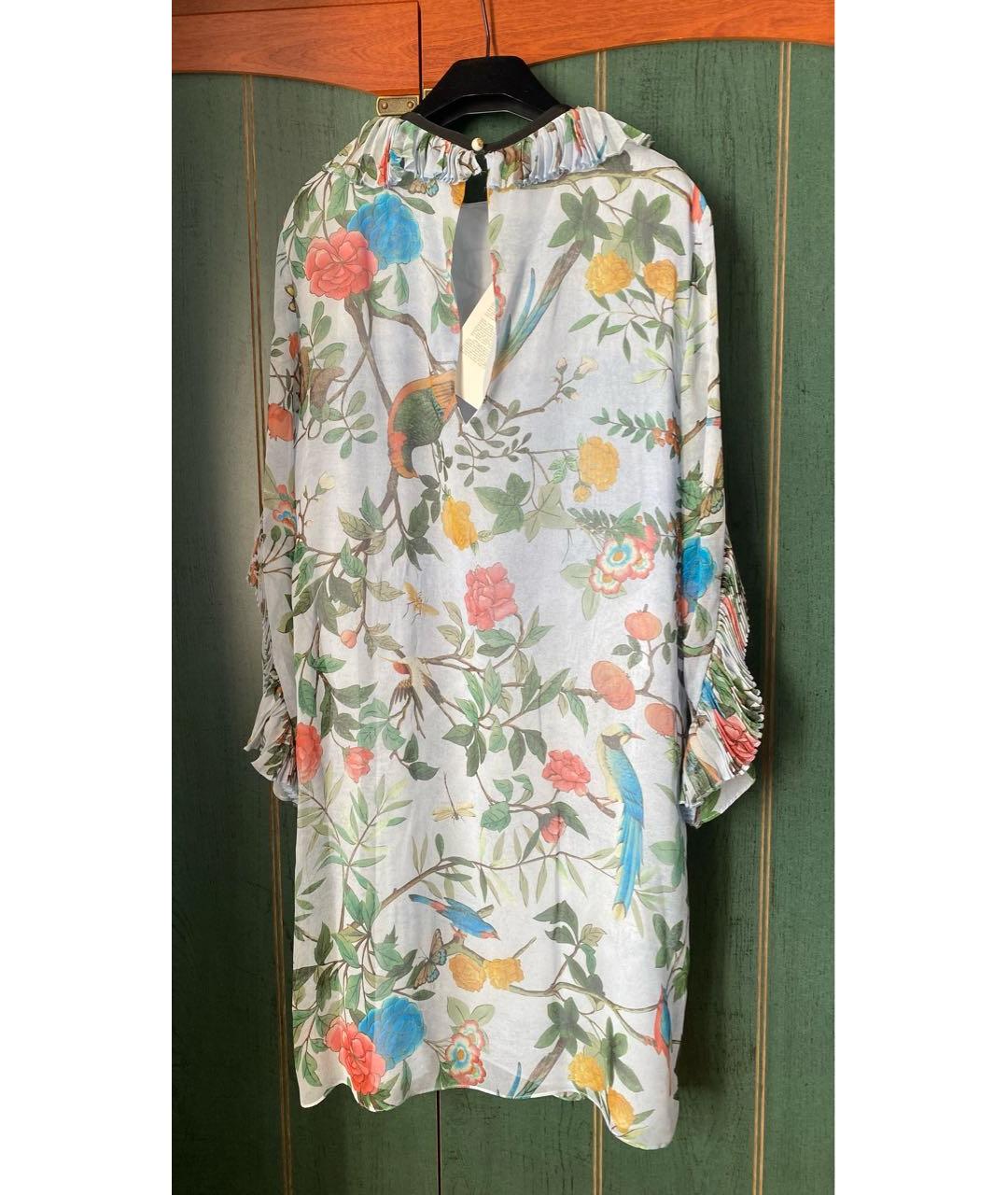 GUCCI Мульти шелковое коктейльное платье, фото 2