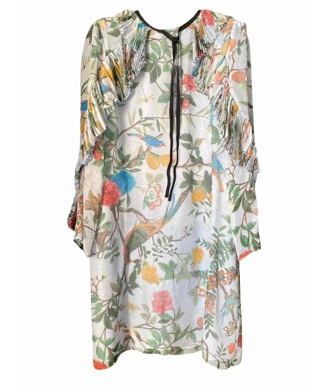 GUCCI Мульти шелковое коктейльное платье, фото 1