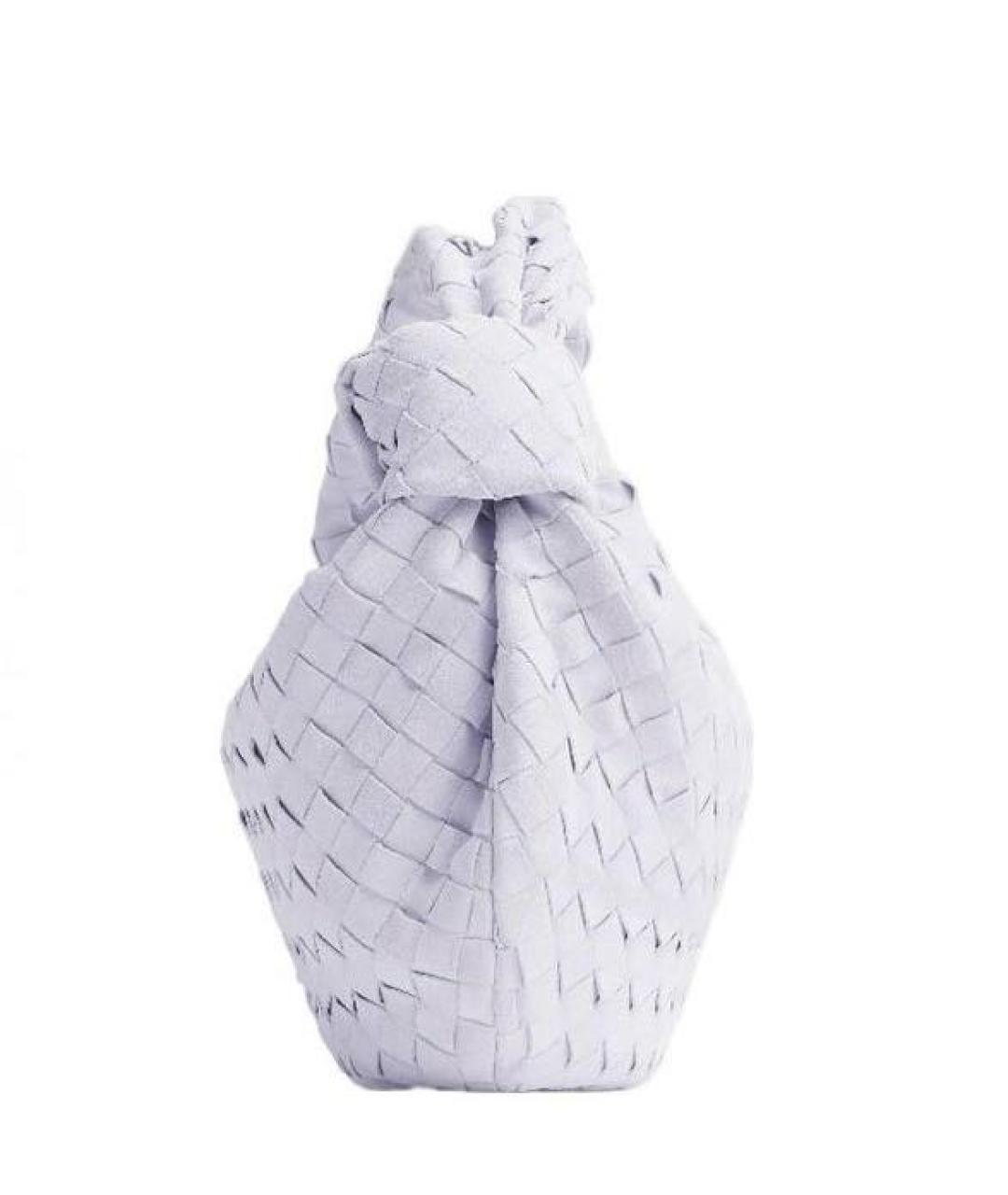 BOTTEGA VENETA Фиолетовая замшевая сумка с короткими ручками, фото 2