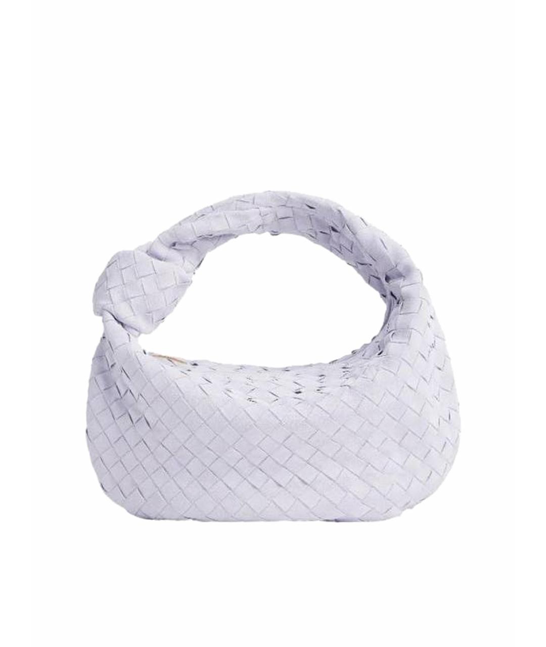 BOTTEGA VENETA Фиолетовая замшевая сумка с короткими ручками, фото 1