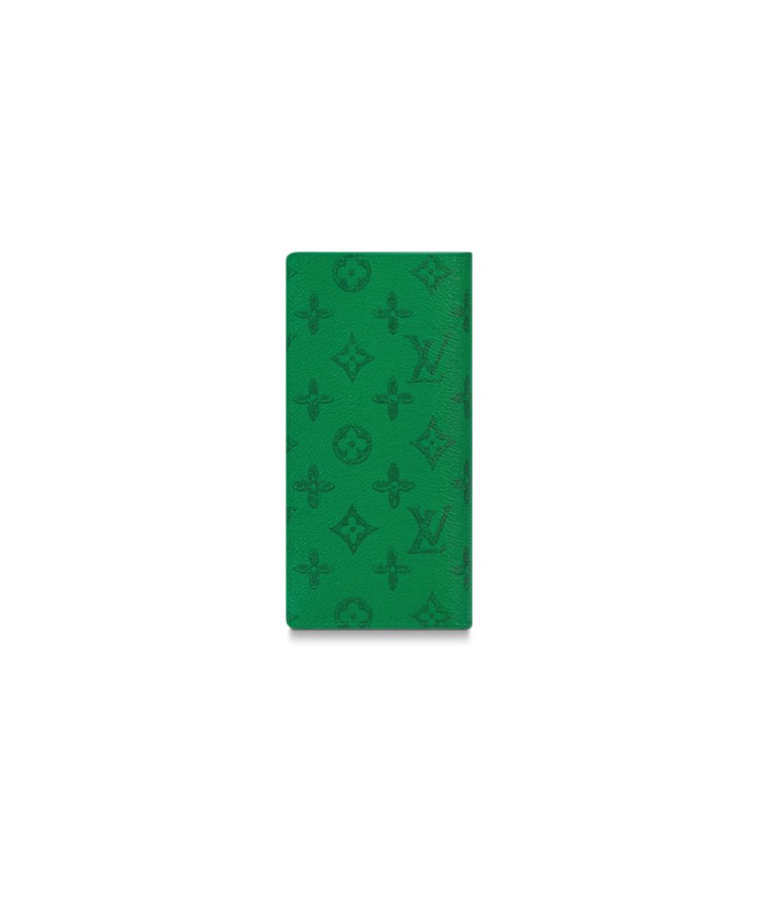 LOUIS VUITTON Зеленый кошелек, фото 3