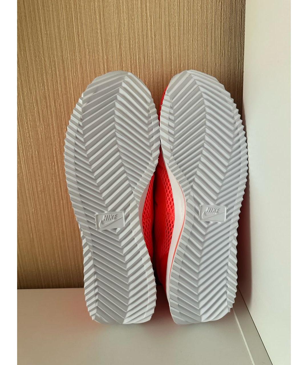 NIKE Оранжевое текстильные низкие кроссовки / кеды, фото 4