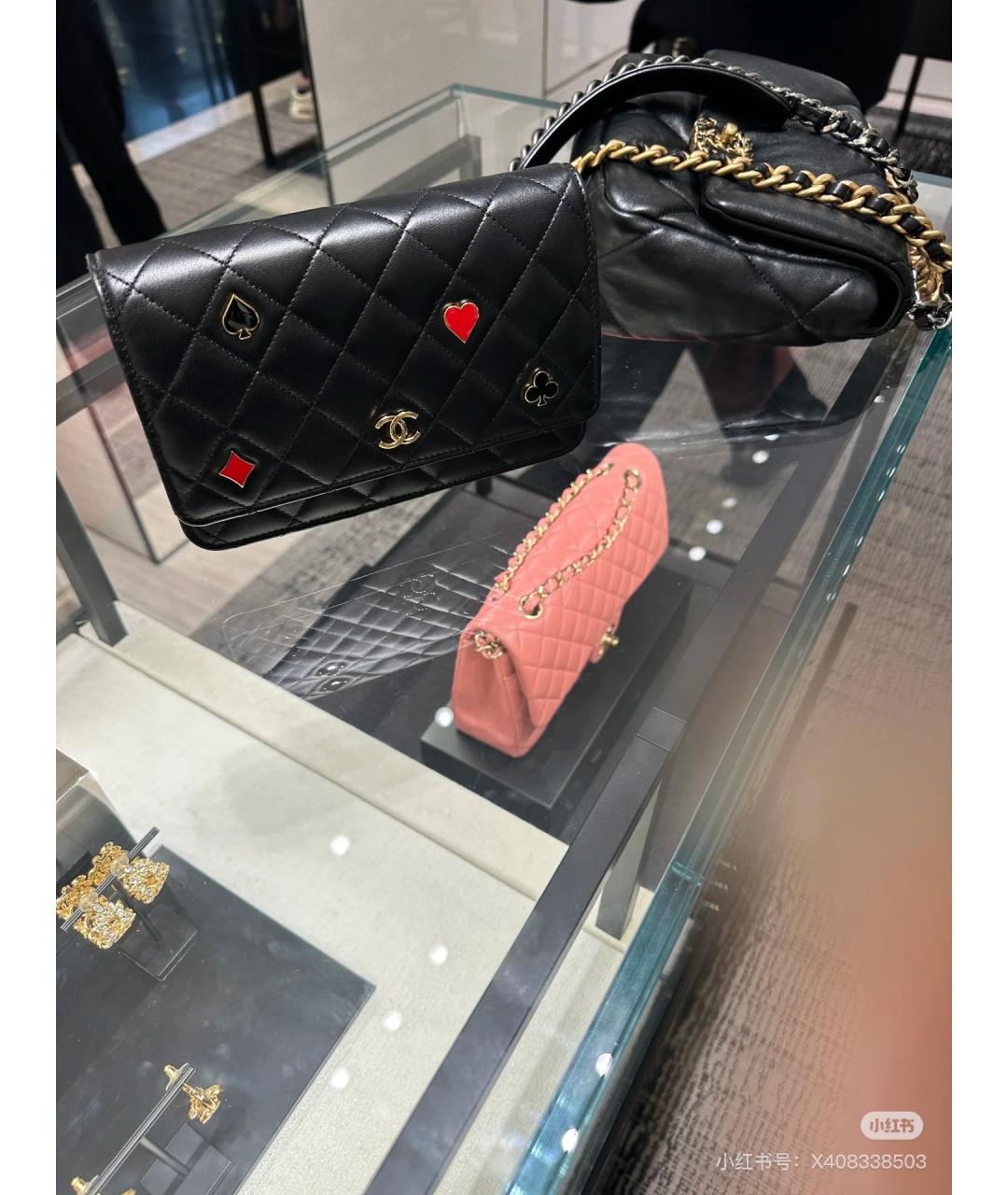 CHANEL Черная кожаная сумка тоут, фото 4