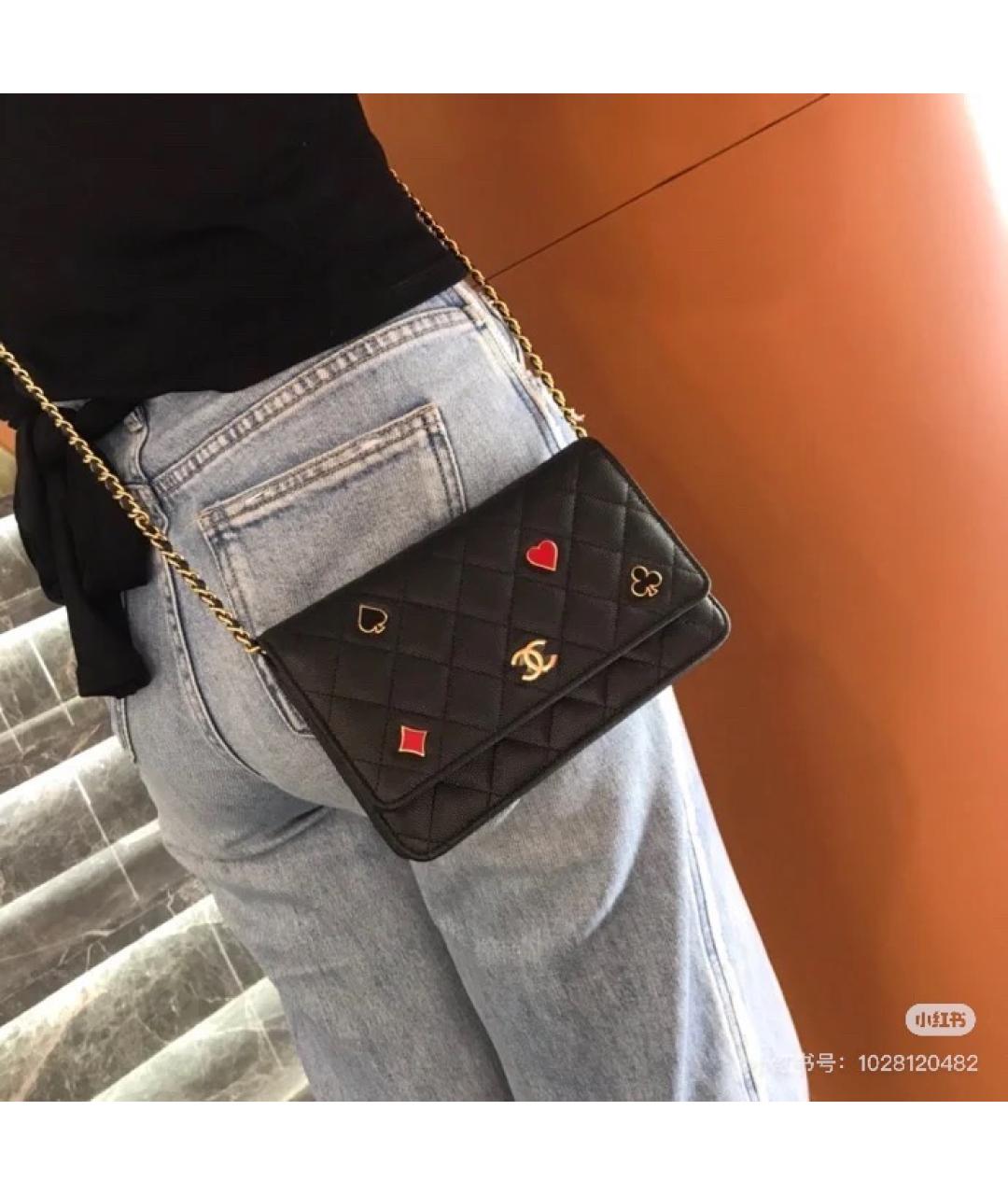 CHANEL Черная кожаная сумка тоут, фото 3