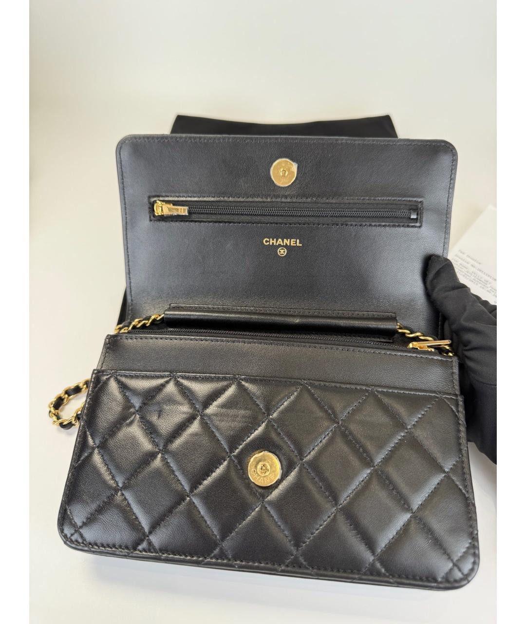 CHANEL Черная кожаная сумка тоут, фото 2