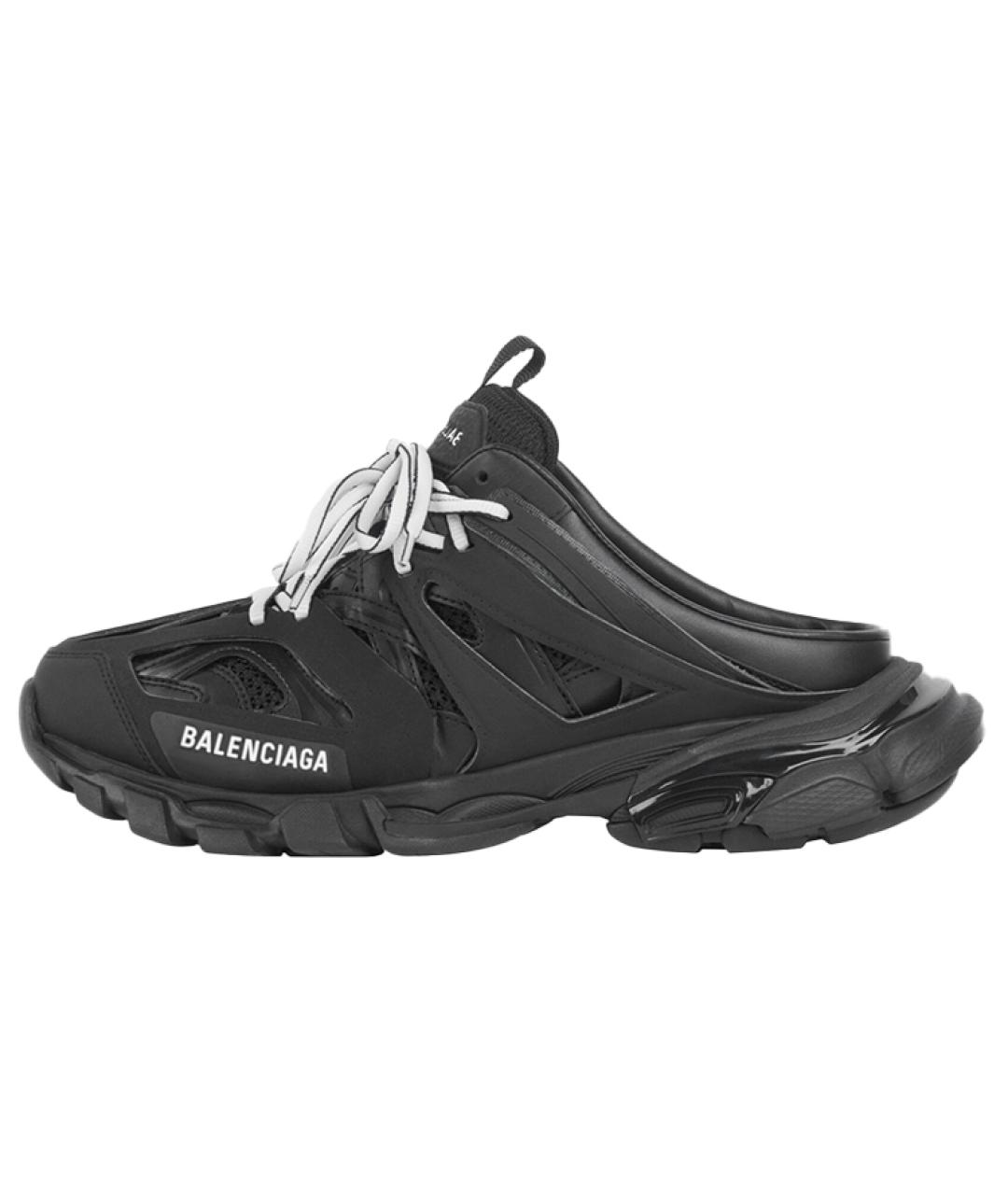 BALENCIAGA Черные низкие кроссовки / кеды, фото 2