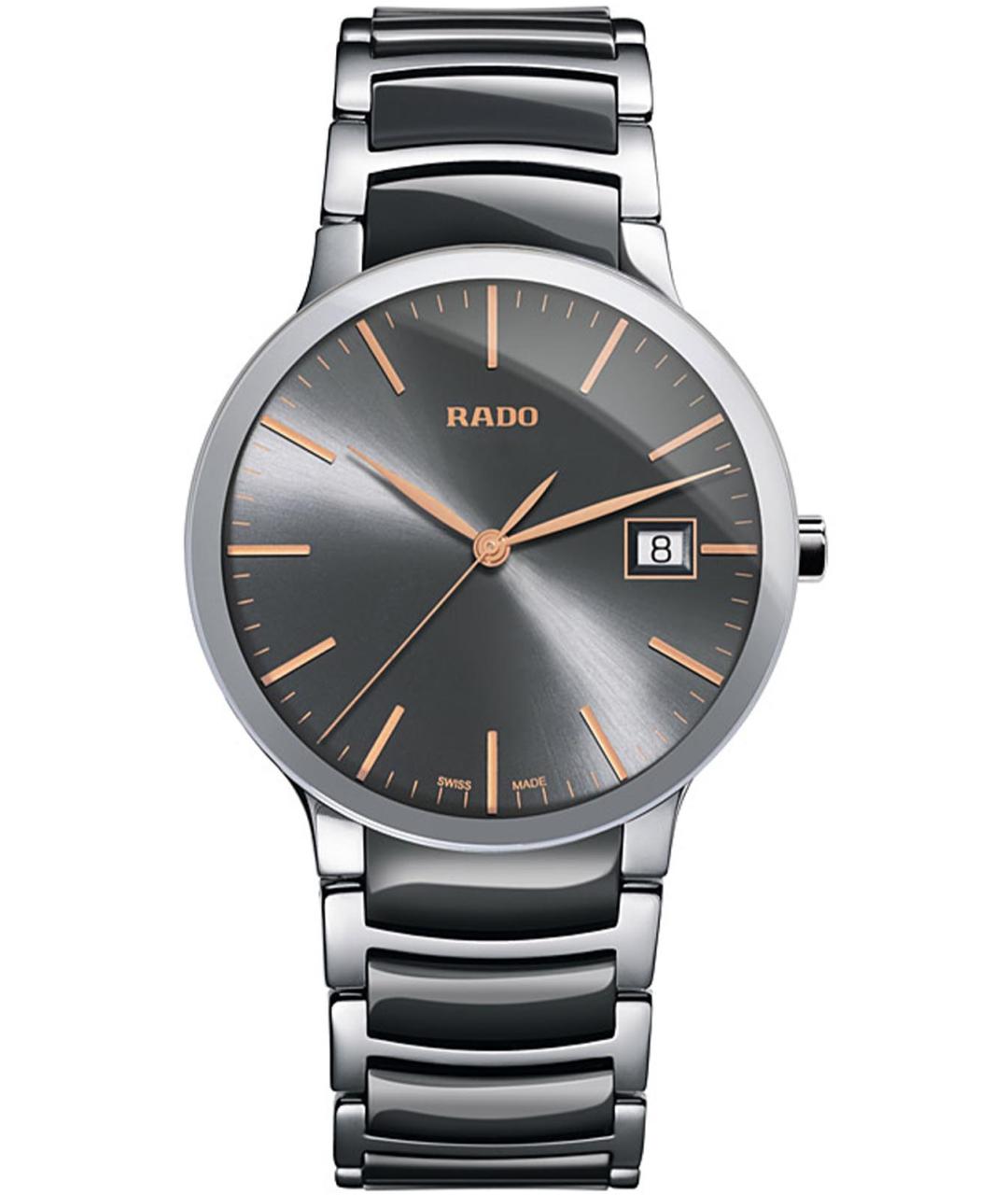 RADO Антрацитовые металлические часы, фото 1