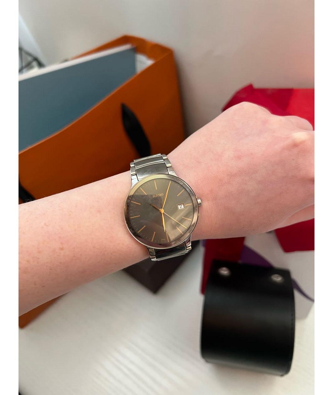 RADO Антрацитовые металлические часы, фото 6