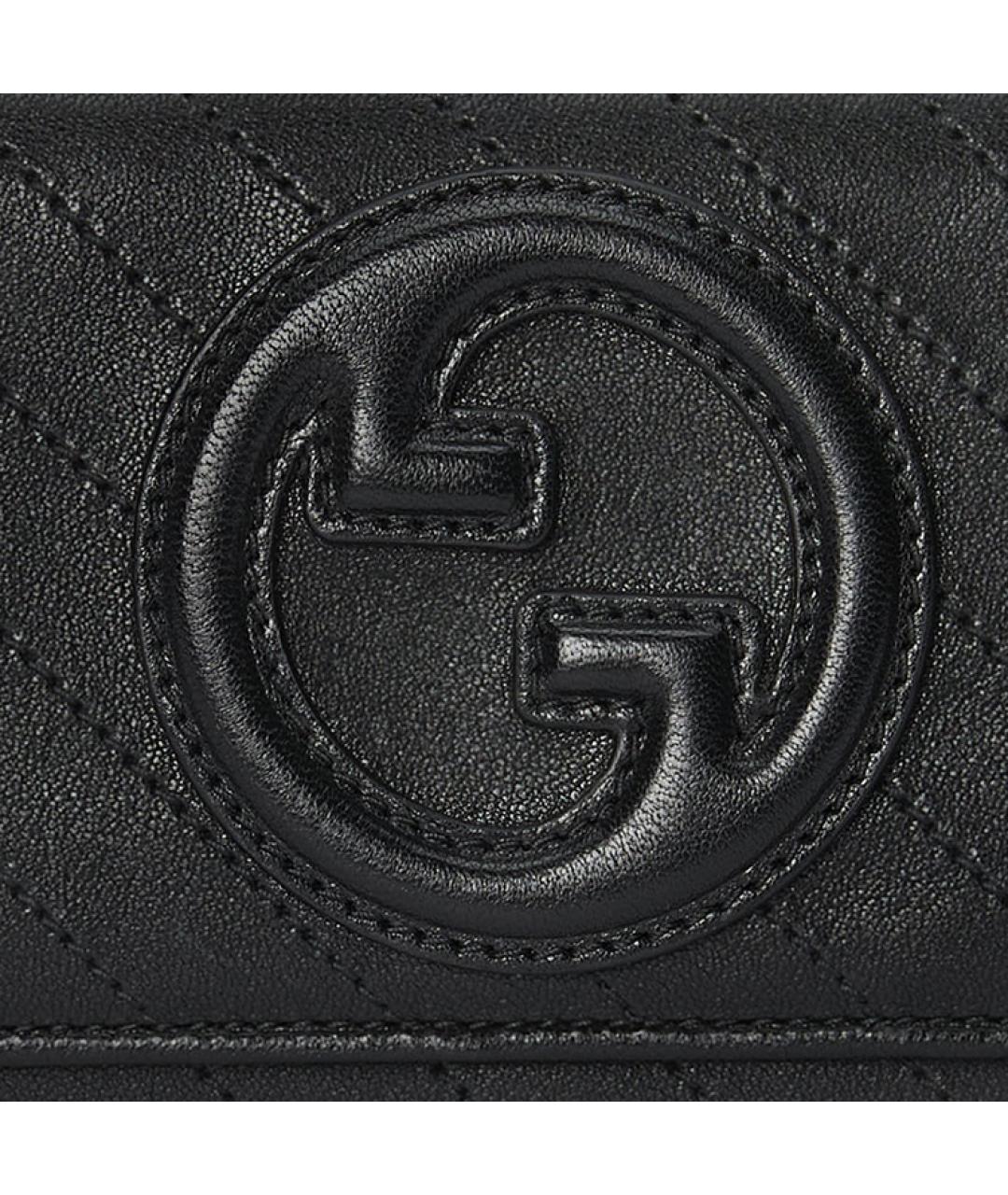 GUCCI Черный кожаный кошелек, фото 5